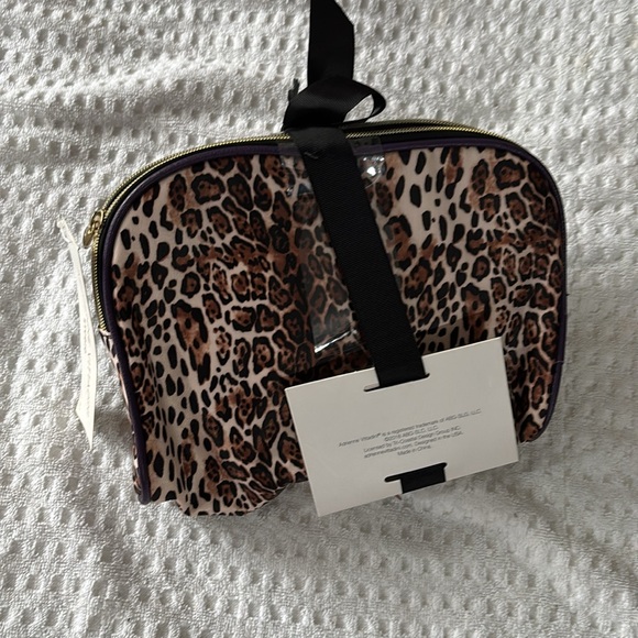 Adrienne Vittadini Studio Animal Print 3-piece Cosmetic Bag Set - Picture 2 of 3